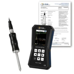 Vibrómetro PCE-VT 3900S-ICA incl. certificado de calibración ISO