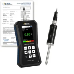 Vibrómetro PCE-VT 3800S-ICA incl. certificado de calibración ISO