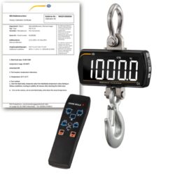 Balanza colgante PCE-CS 1000LD-ICA incl. certificado calibración ISO